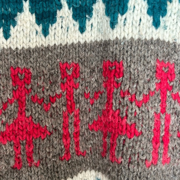 Thick knit %wool vintage sweater - Picture 3 of 4